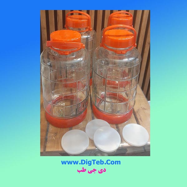 garabe-shisheii-10-litri-4-taei قرابه شیشه ای 10لیتری ساده پک 4تایی - Image 1